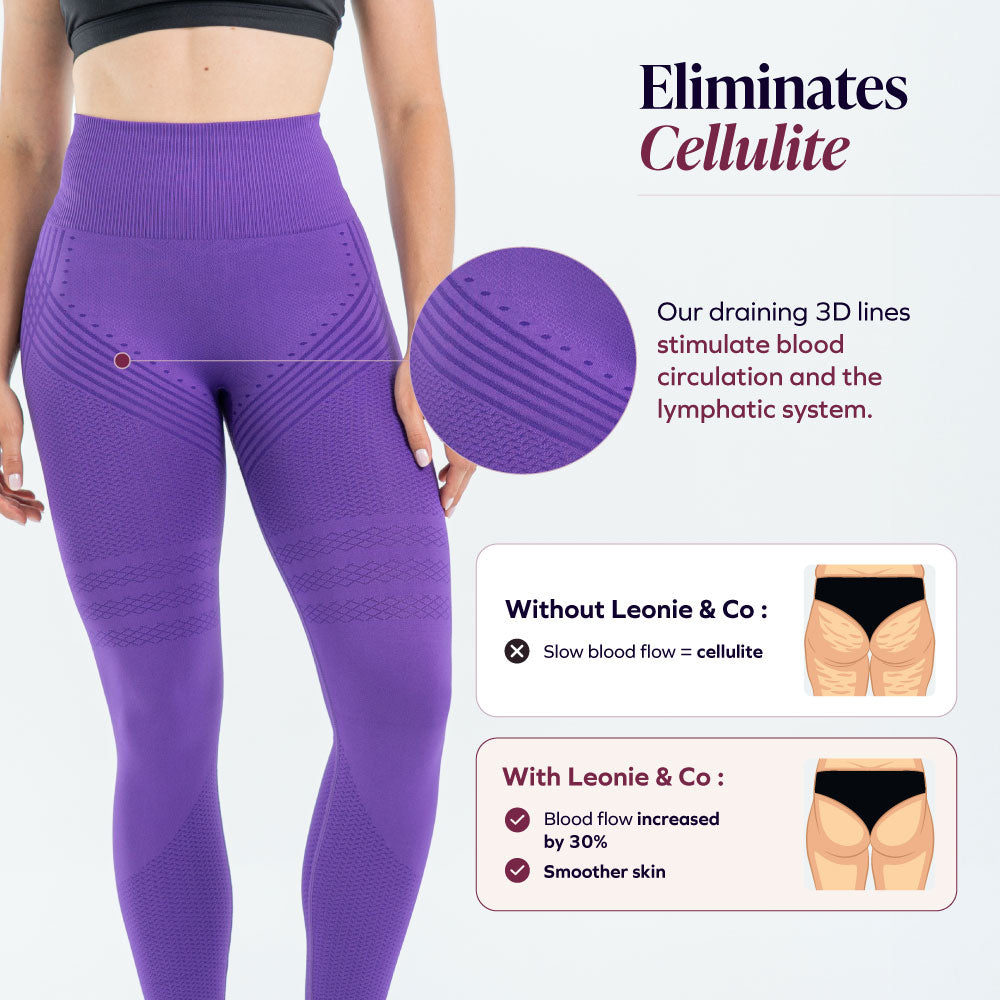 3D Leggings | Paars