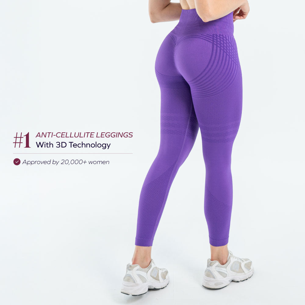 3D Leggings | Paars