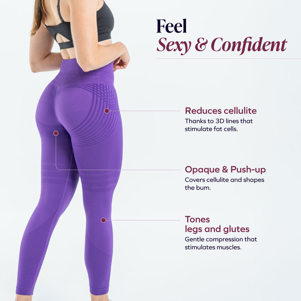 3D Leggings | Paars