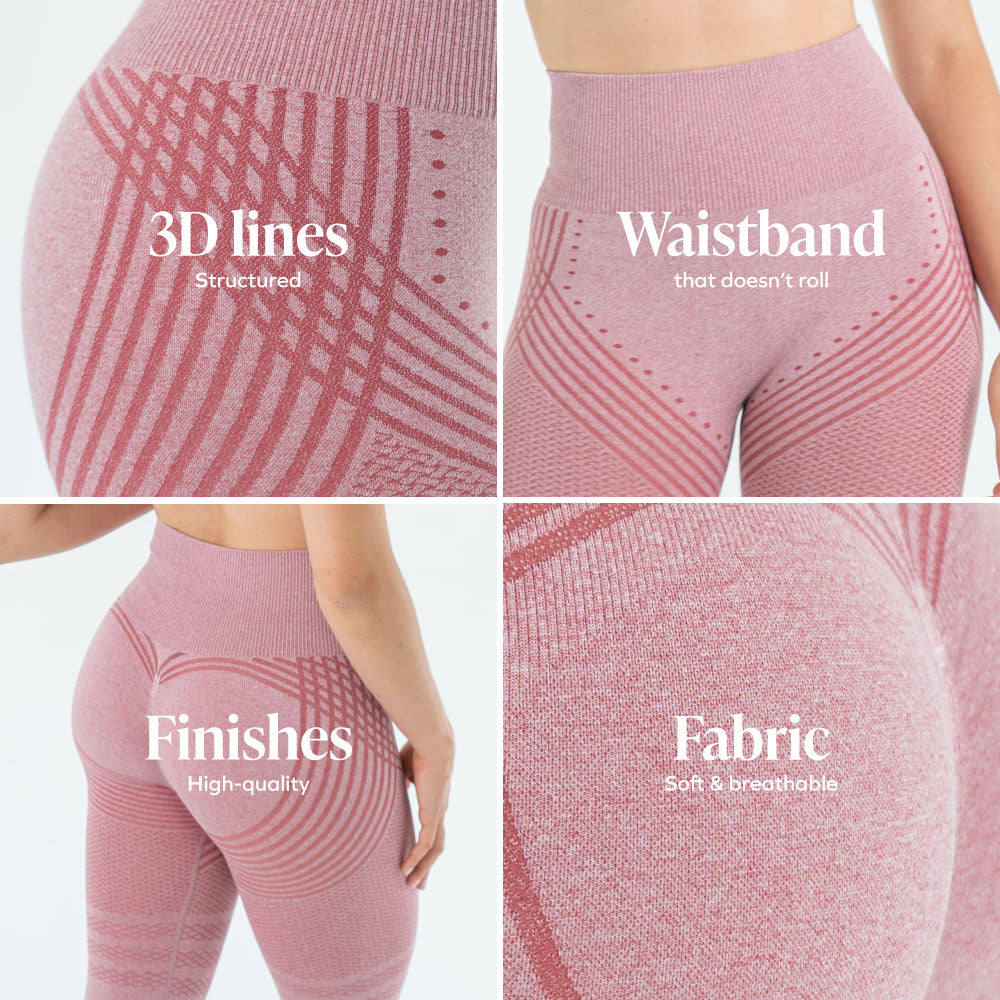 3D Leggings | Blush Roze