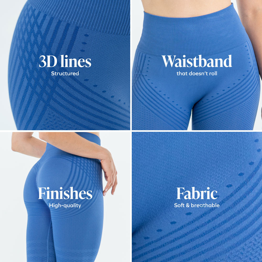 3D Leggings | hemelsblauw