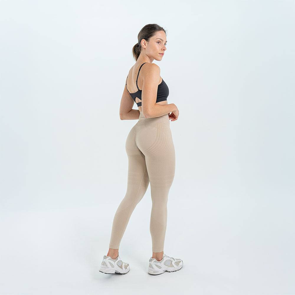 3D Leggings | Beige