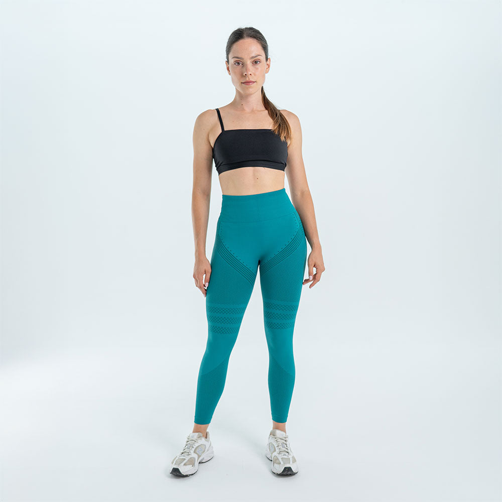 3D Leggings | Teal Green